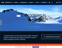Tablet Screenshot of expeditions.pl